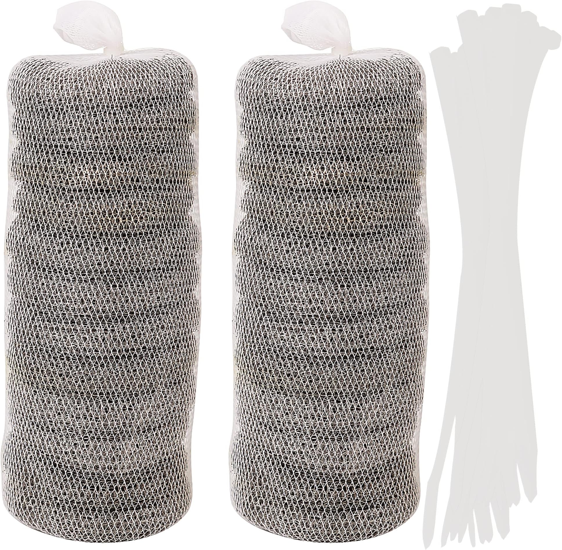 12 Pack Washing Machine Lint Traps with 12 Nylon Cable Ties