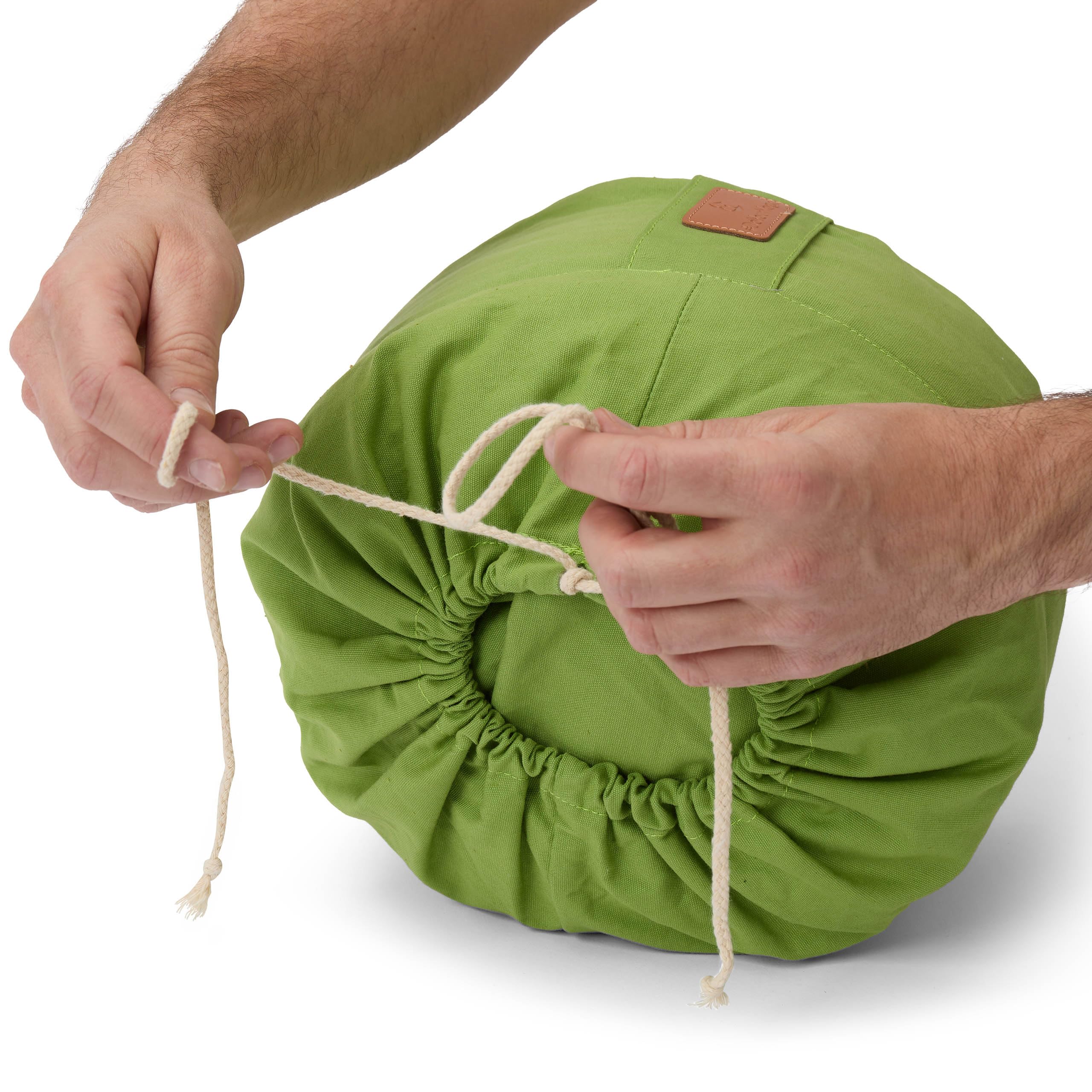 Poduszka do jogi "Vishnu" zamknięcie na sznurek i łuski orkiszowe (cultivaz. biolog. kontrolowane) / wysokość ok. 15 cm i średnica ok. 30 cm – idealna jako poduszka do jogi, poduszka zafu, poduszka do