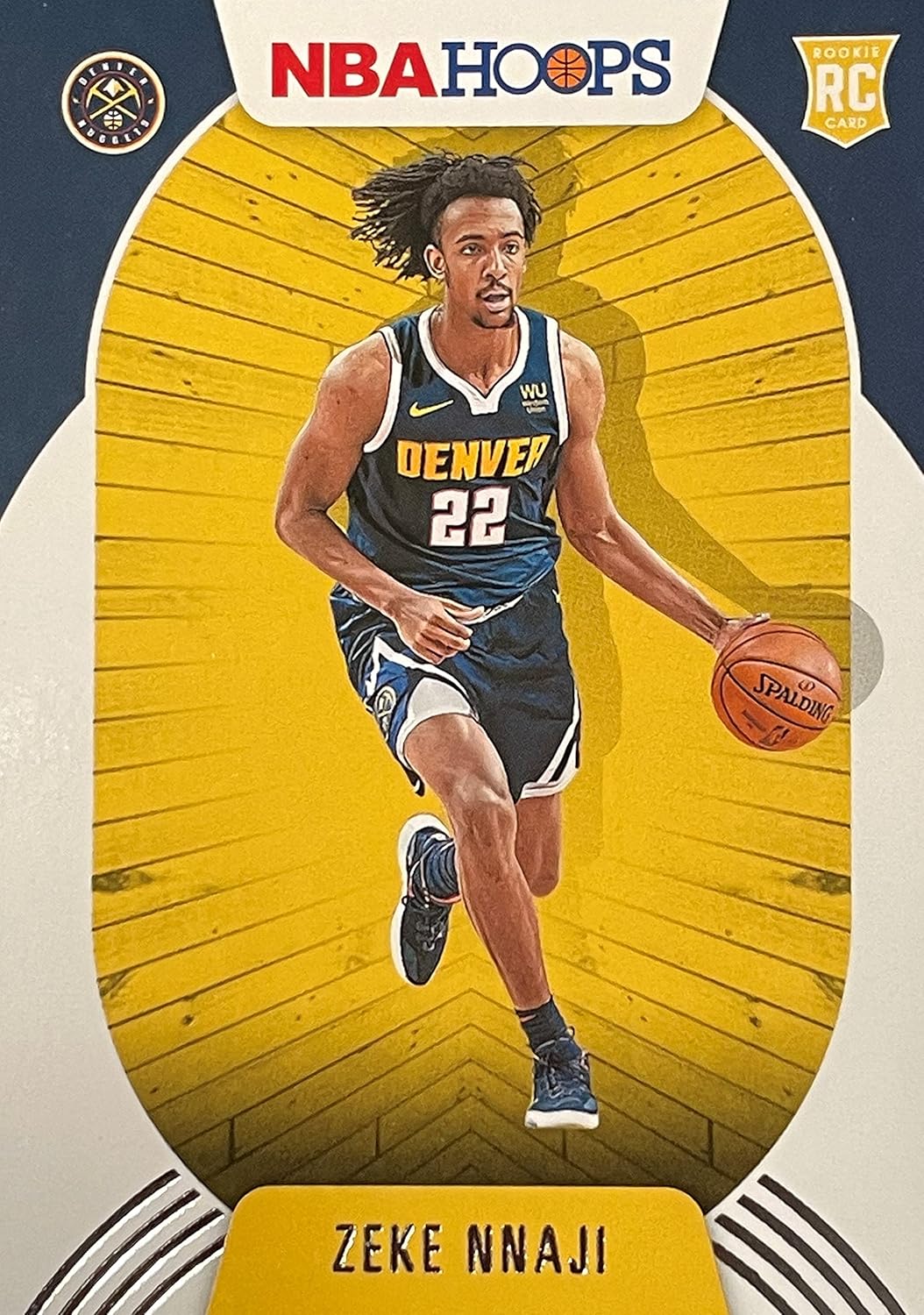 202021 Panini NBA Hoops ZEKE NNAJI Basketball ROOKIE Card Denver Nuggets