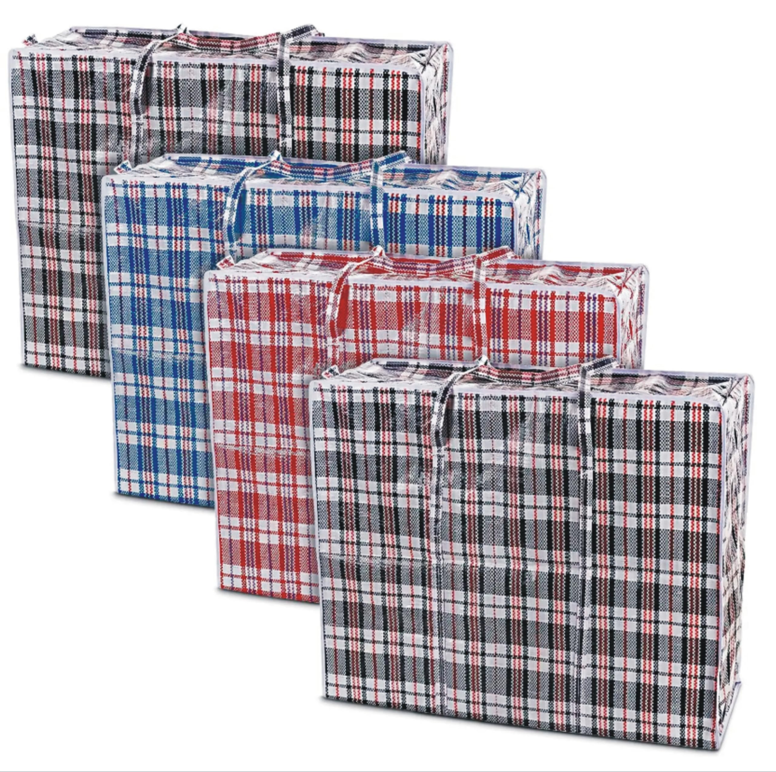 Hitlineuk Random 5 Pack Laundry Bags Strong Extra Large Jumbo Storage Laundry Zipped Bag Reusable 60 X 60Cm