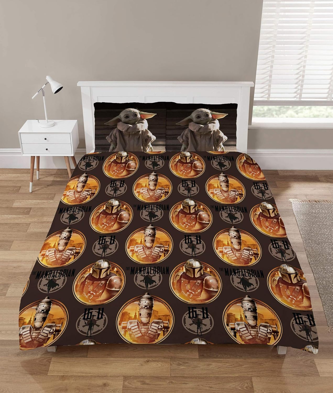 The Mandalorian Baby Yoda Duvet Cover Sets, Star Wars Bedding, Single