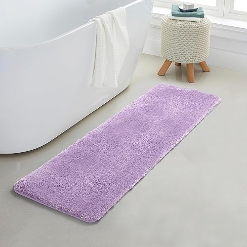 Miniatura 72 de YHF - Alfombras de baño de 20 x 32 pulgadas, extra gruesas y suaves, de microfibra peluda, lavables a máquina, alfombras de baño absorbentes, tapete