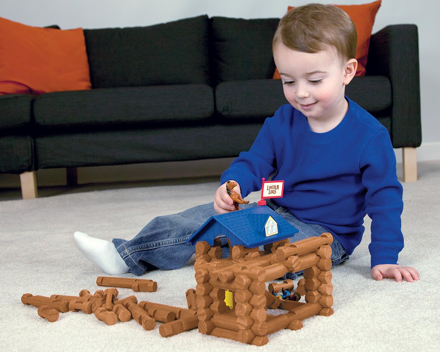 Hоttеѕt Sаlеѕ LINCOLN LOGS-Horseshoe Hill Station-83 Pieces-Real Wood Logs - Ages 3+ - Best Retro Building Gift Set for Boys/Girls – Creative Construction Engineering – Top Blocks Game Kit - Preschool Education Toy