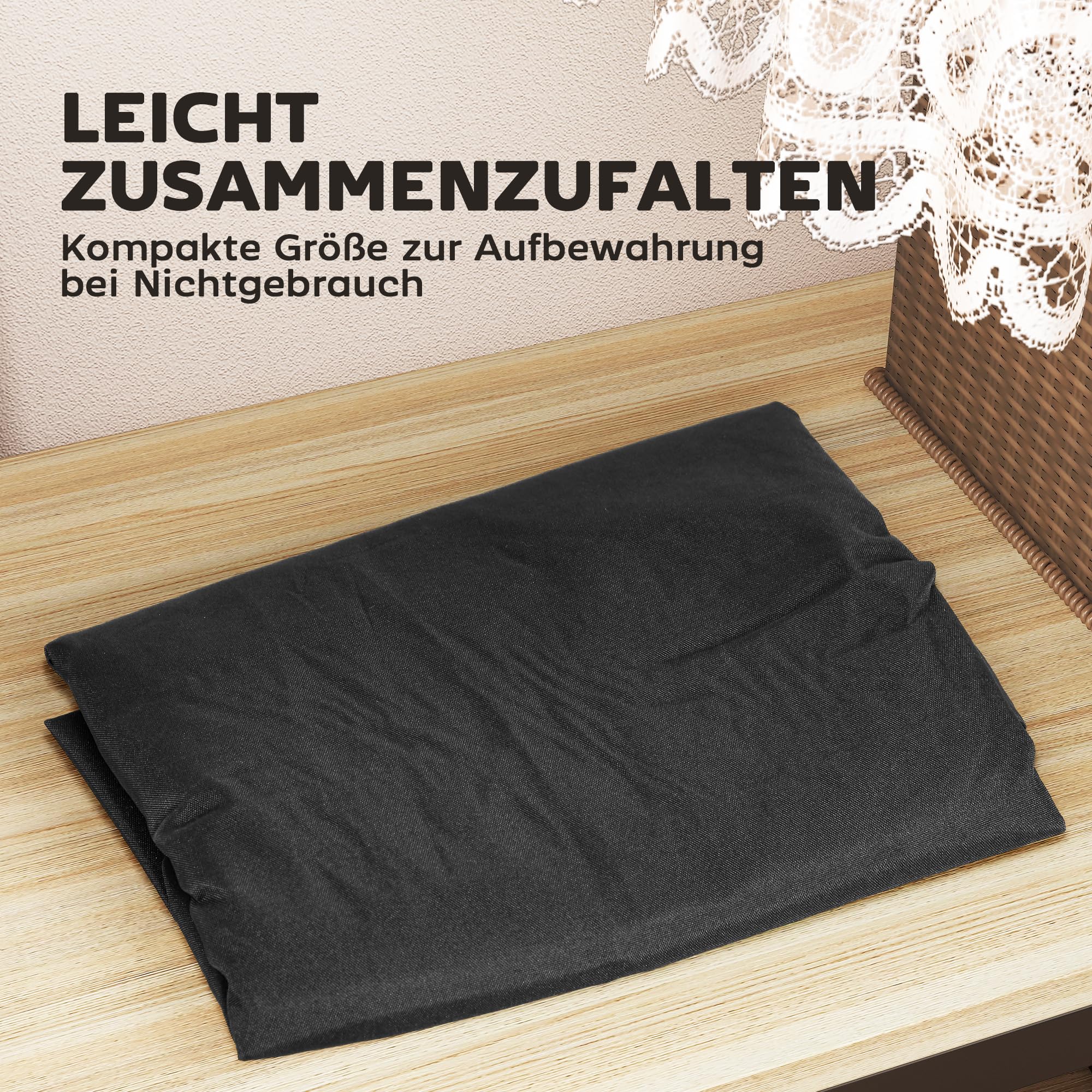 Outsunny Bolsa de almacenamiento para cojín de jardín, funda protectora con asa, cremallera, resistente al agua y a los rayos UV, 600D Oxford, para cojines acolchados para árbol de Navidad, 200 x 60 x