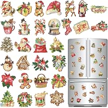 Copkim 30 Pcs Christmas Diamond Art Magnet Kits