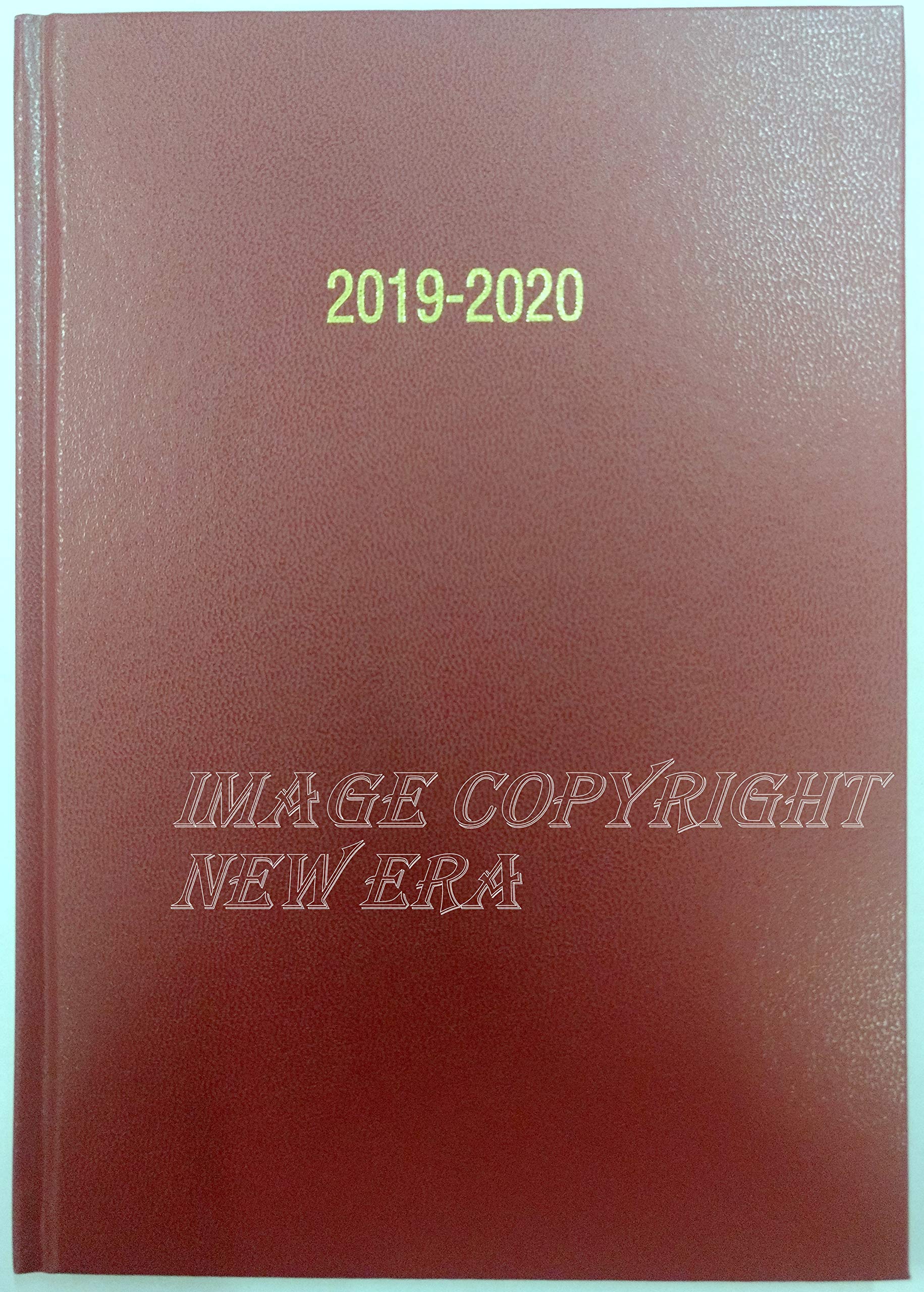 2019-2020 Academic Diary A4 Size Day to a Page DAP Appointment Mid Year Planner Black/Nevy Blue/Red/Pink/Purple Colour (Burgundy)