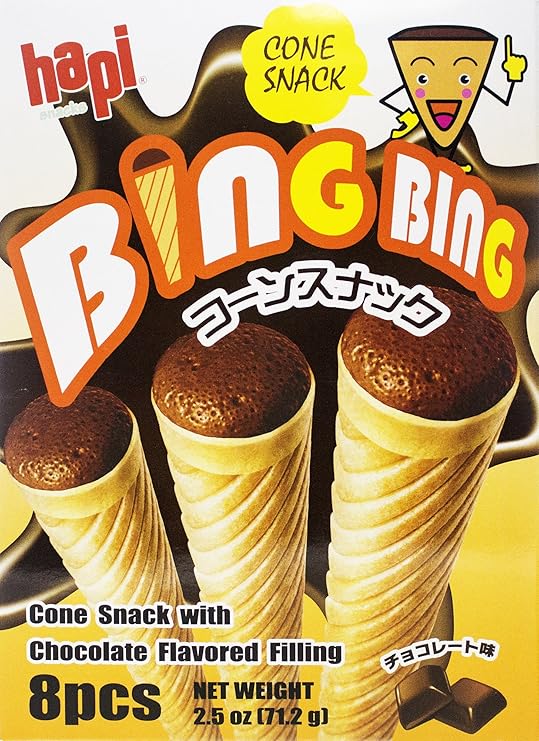 Hapi Bing Bing Cone Snack, Chocolate, 70g Amazon.ca Grocery