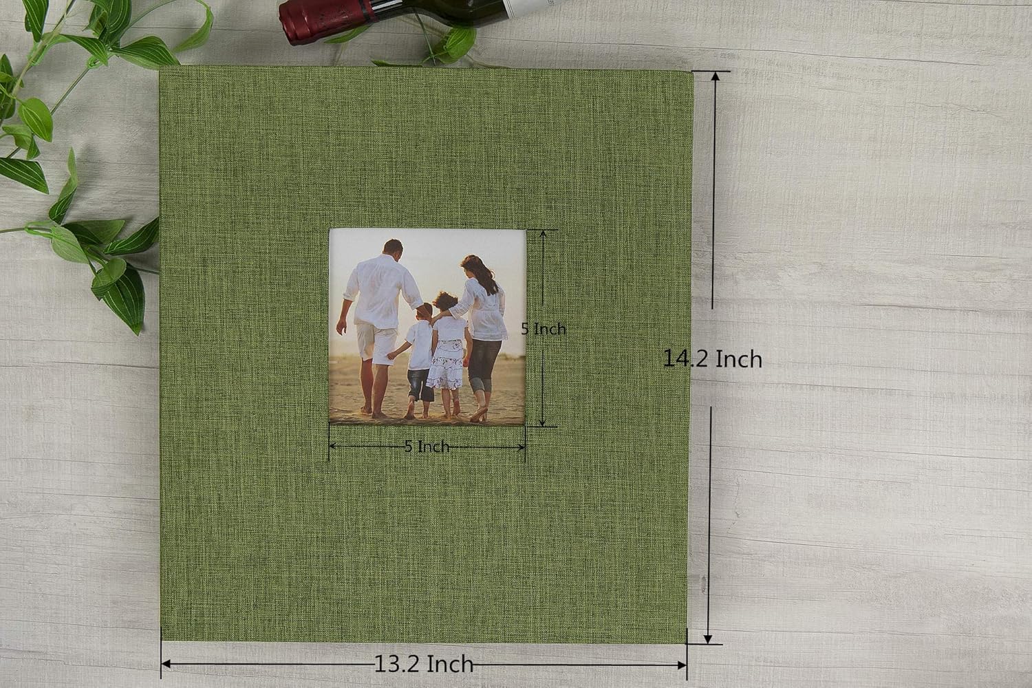 potricher Linen Hardcover Photo Album 4x6 600 Photos Large Capacity for Family Wedding Anniversary Baby Vacation (Black, 600 Pockets) : Home & Kitchen