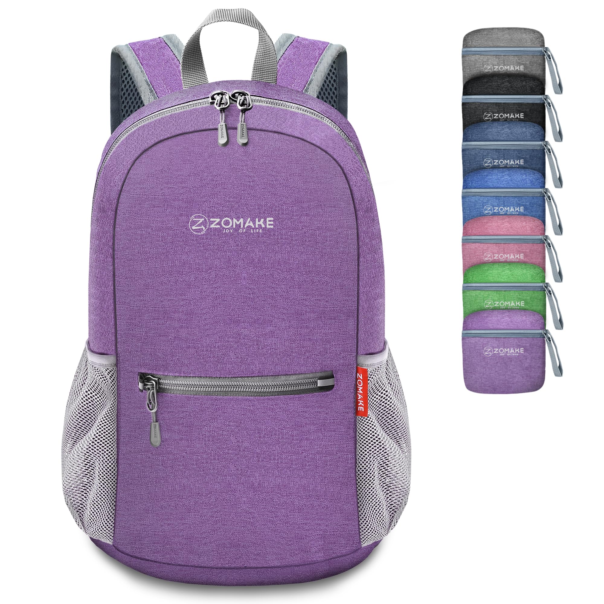 ZOMAKE Lightweight Packable Backpack, 10L Small Foldable Daypack for Hiking