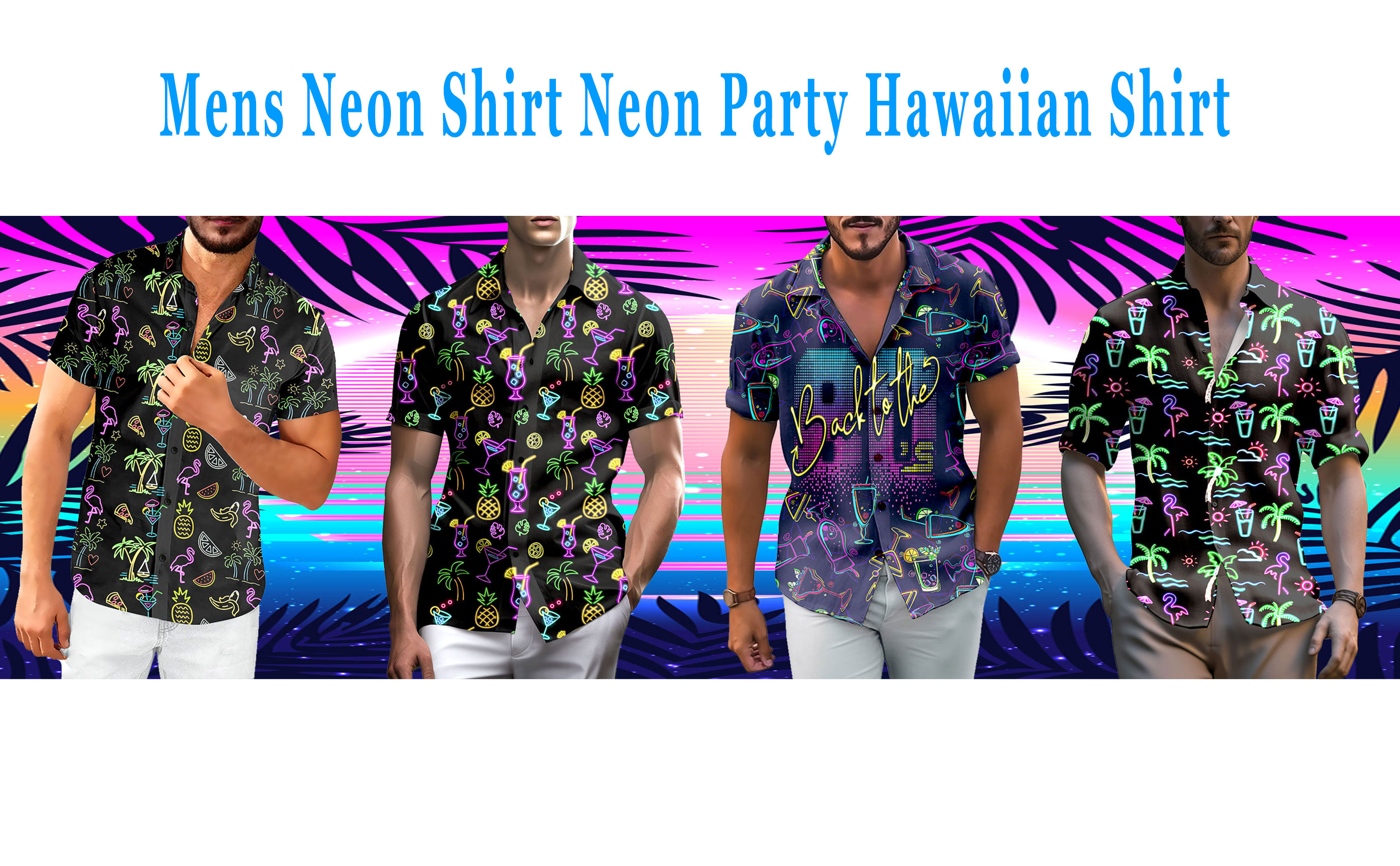 Amazon.com: Colorful Dinosaurs Shirt Men Funny Hawaiian Shirts