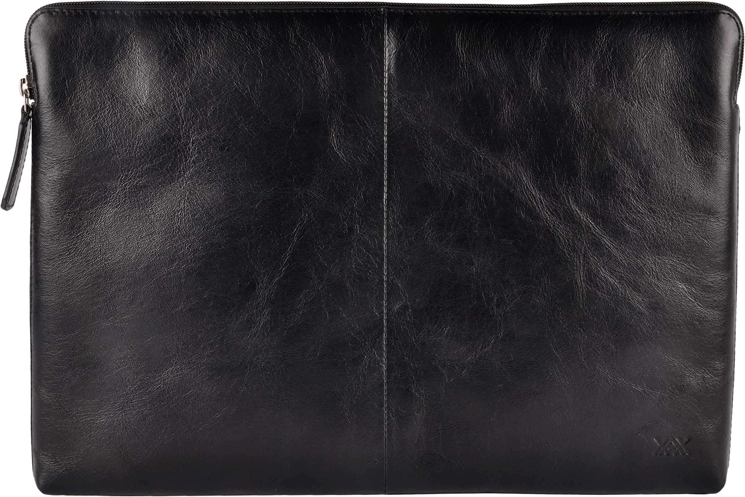 XAX Full Grain Leather Laptop Sleeves for MacBook Pro - 15 inch/Ultrabook Upto 15 inch (Black)