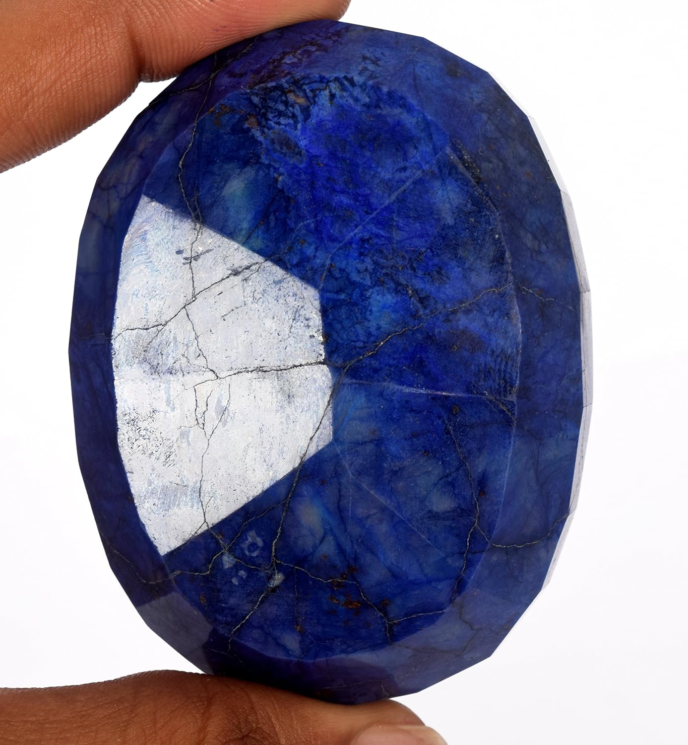 GEMHUB Natural EGL Certified Blue Sapphire Loose Gemstone Ideal for Display | Collection & Home Décor
