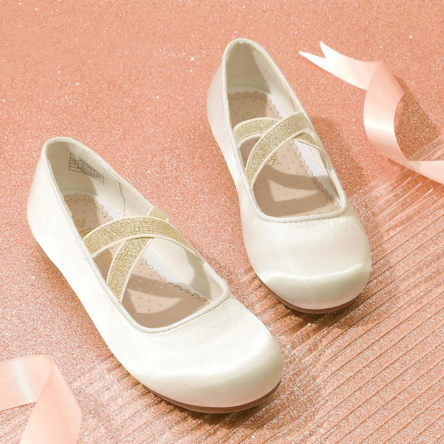 Dream Pairs Girls Ballerina Dress Shoes Mary Jane Flats - Image 4