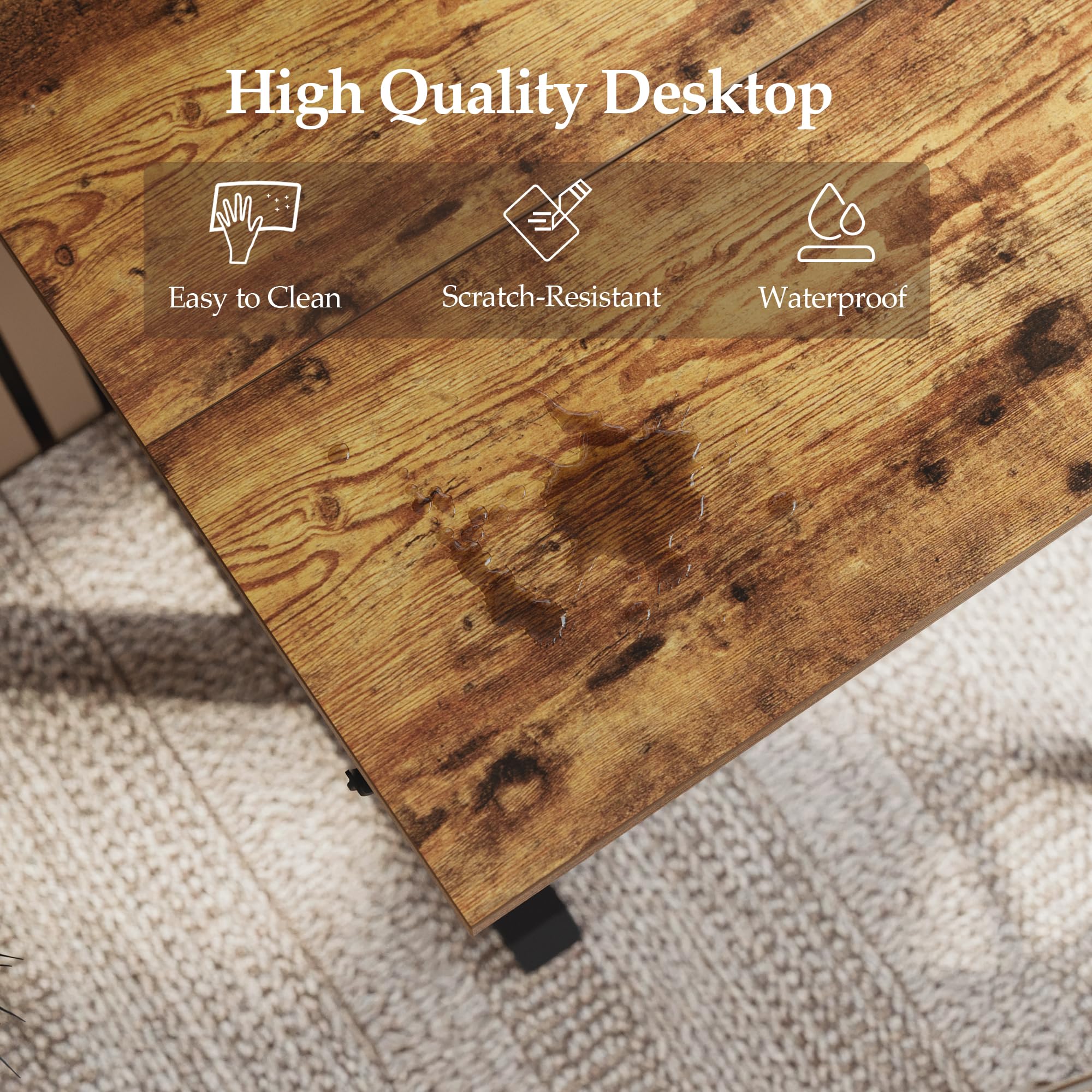 Klicelor Electric Standing Desk 48 Inch Height Adjustable Desk for Home Office Sit Stand Up Rising Computer Table — view 9