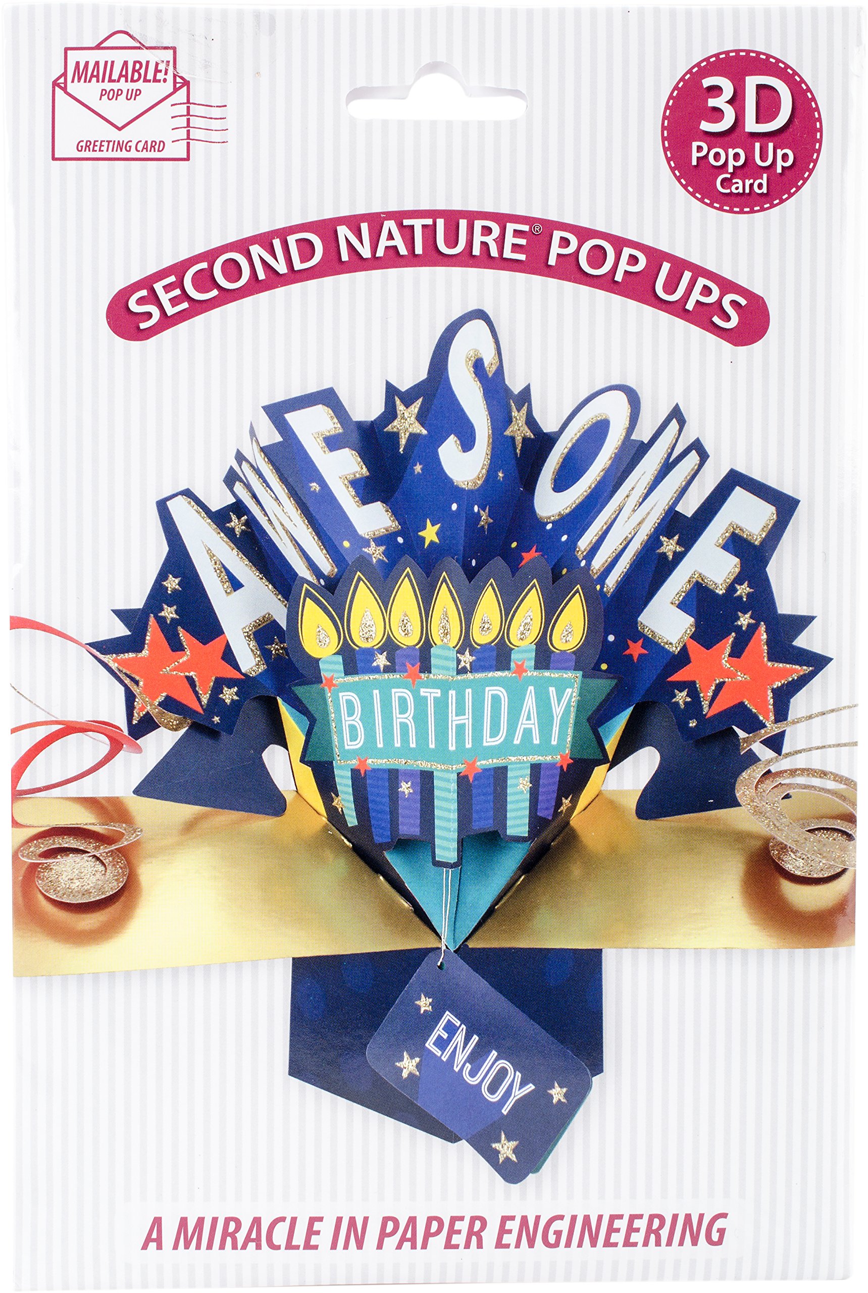 Express Yourself MIP POP128 Pop-Up 3D Greeting Card, Multi-Colour