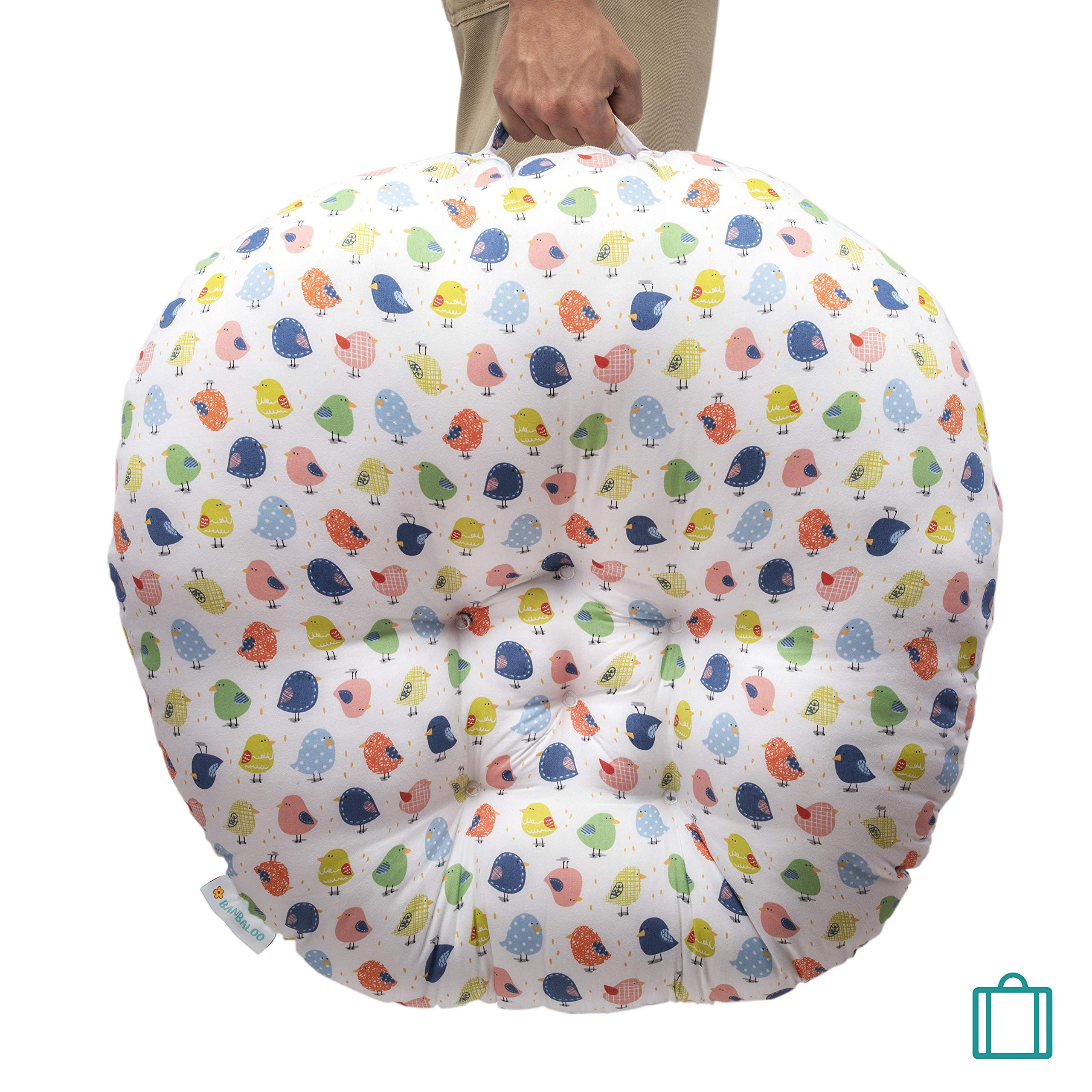 BANBALOO-Tumbona para Recién Nacido- Hamaca Bebé portátil- Nido Bebé Neonato-Cojín Cuna de día -Cuco para Bebés- Ideal Embarazo y Lactancia- Regalo Original Nacimiento-Baby Shower niño y niña.