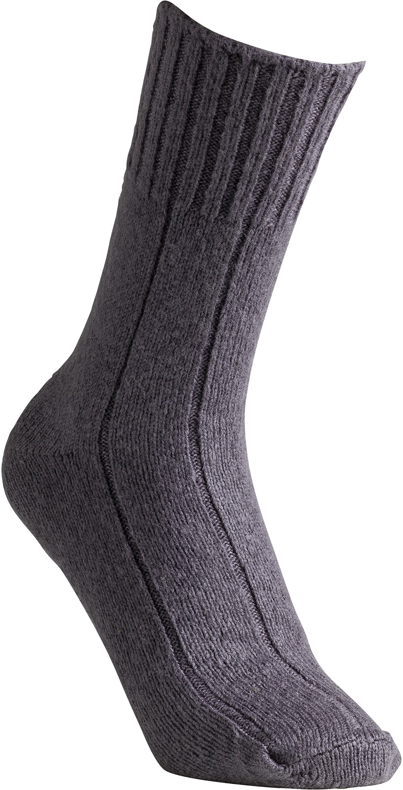 Cosyfeet Women's Charcoal Super‑Soft Bed Socks - M