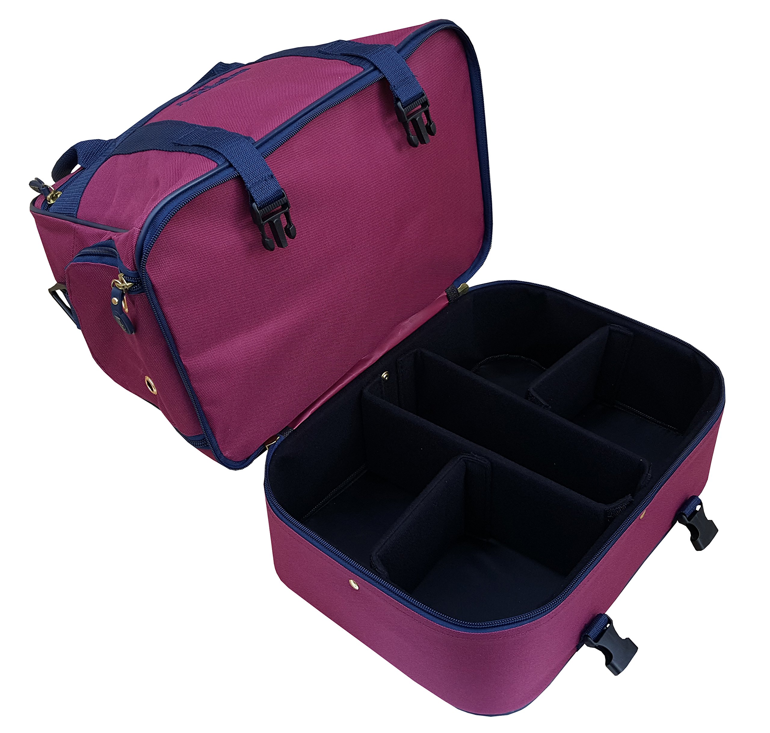 Acclaim Farne - Bolsa de Bolos de Nailon con Cuatro Niveles de césped, Color Verde y Carretilla telescópica Plegable de 38 Pulgadas de Alto