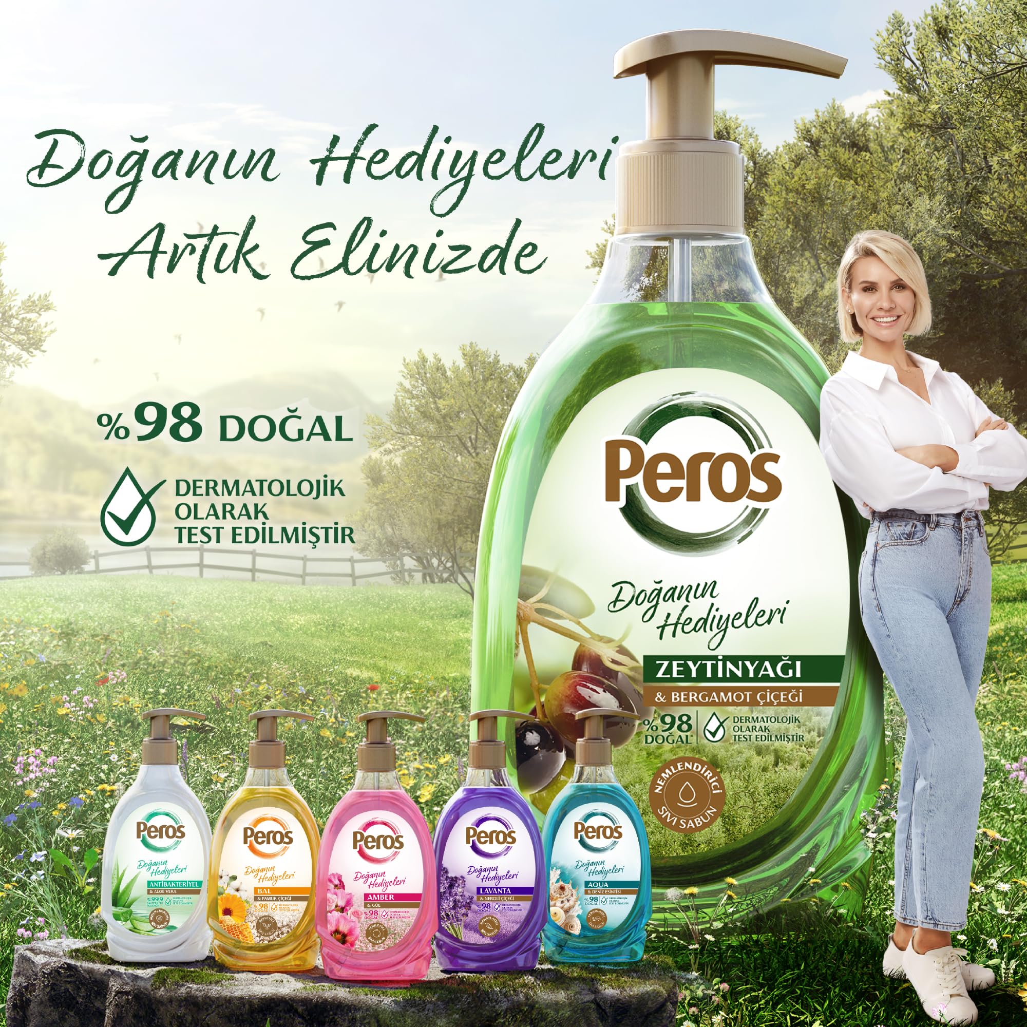 Peros Doğanın Hediyeleri Aqua & Deniz Esintisi Sabun 400 G