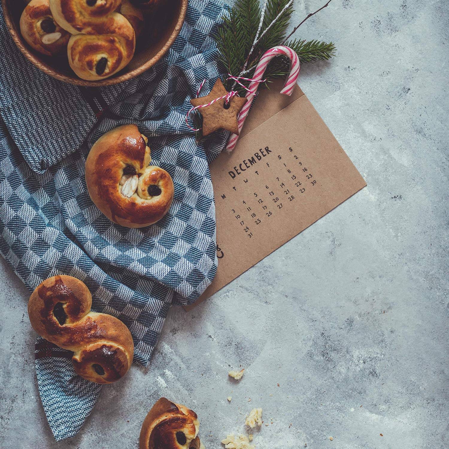DecoKing Zestaw Ścierek Kuchennych 3 Sztuki 50x70 cm z wieszakiem 100% Bawełna Wysoka Jakość Niebieski Louie