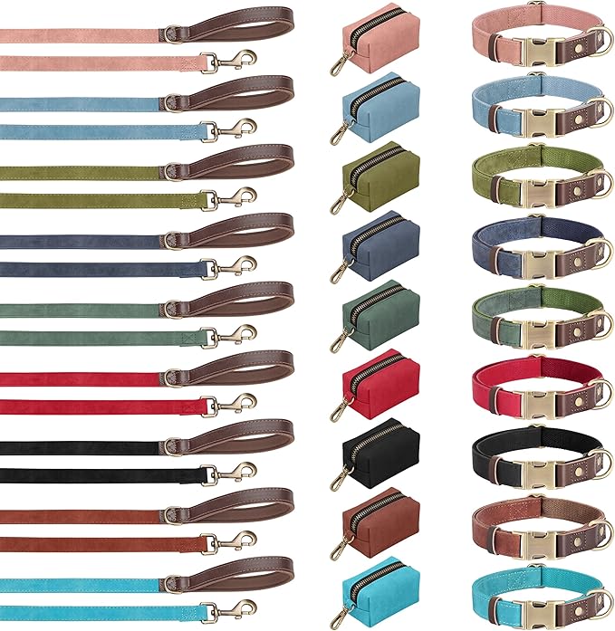 Collar de Cuero Sintético para Perros Pequeños, Ajustable, Hebilla Metálica miniatura 6