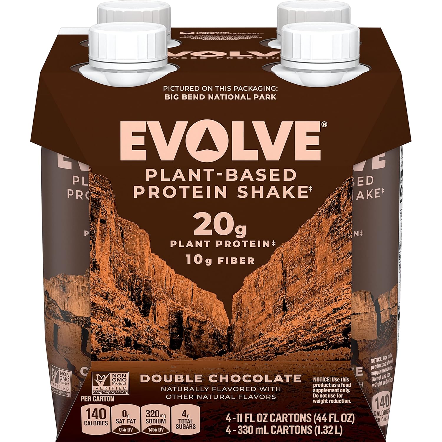 Evolve Plant Based Protein Shake, Double...