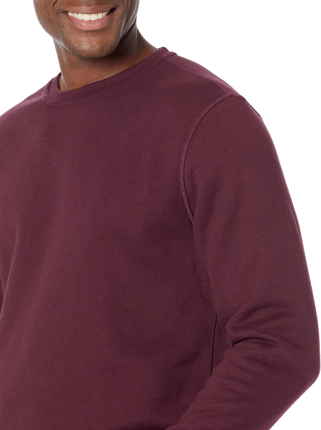 Amazon Essentials Men's Fleece Crewneck Sweatshirt (Available in Big & Tall) XX-Large Burgundy
