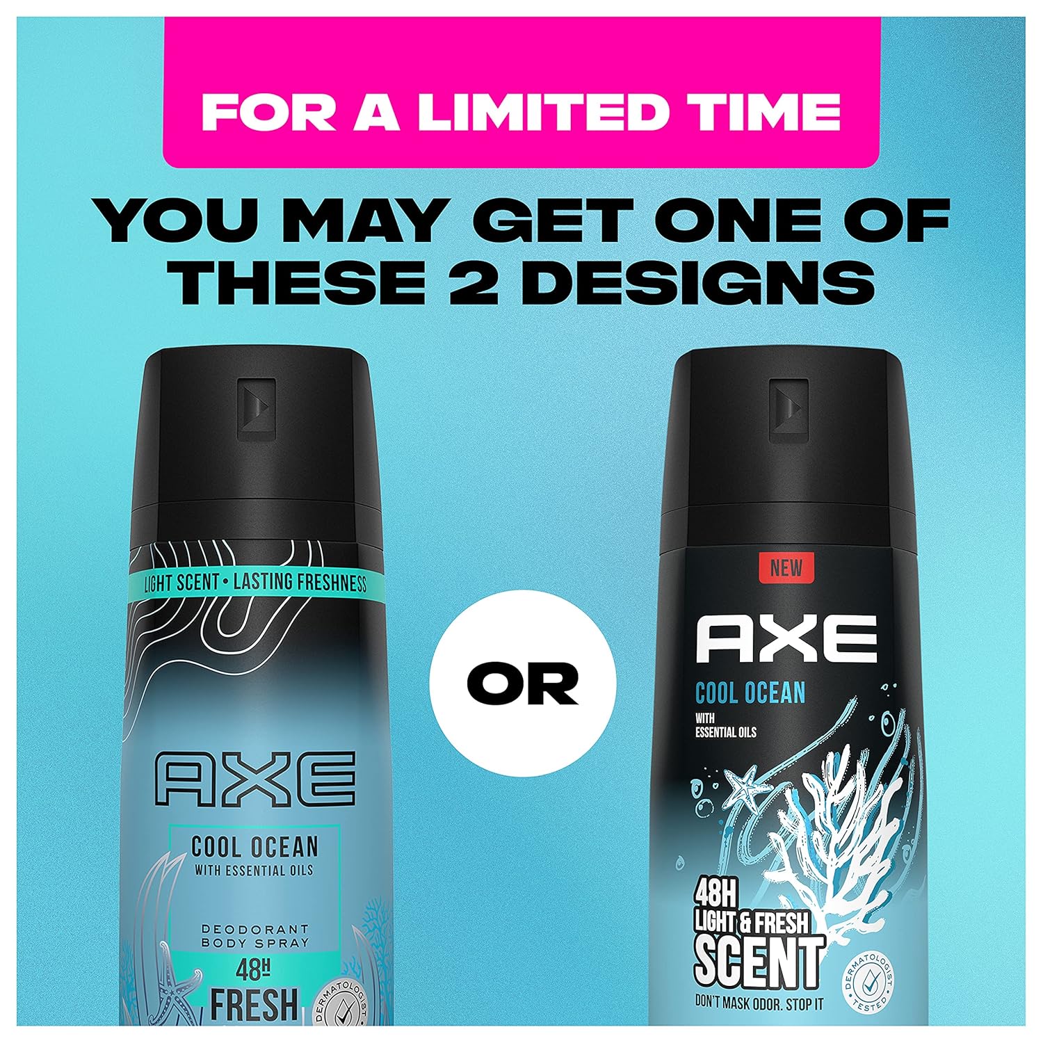 Amazon Com Axe Dual Action Body Spray Deodorant For Long Lasting Odor Protection Cool Ocean All Day Fresh Scent Mens Formulated Without Aluminum 4 Oz Beauty Personal Care