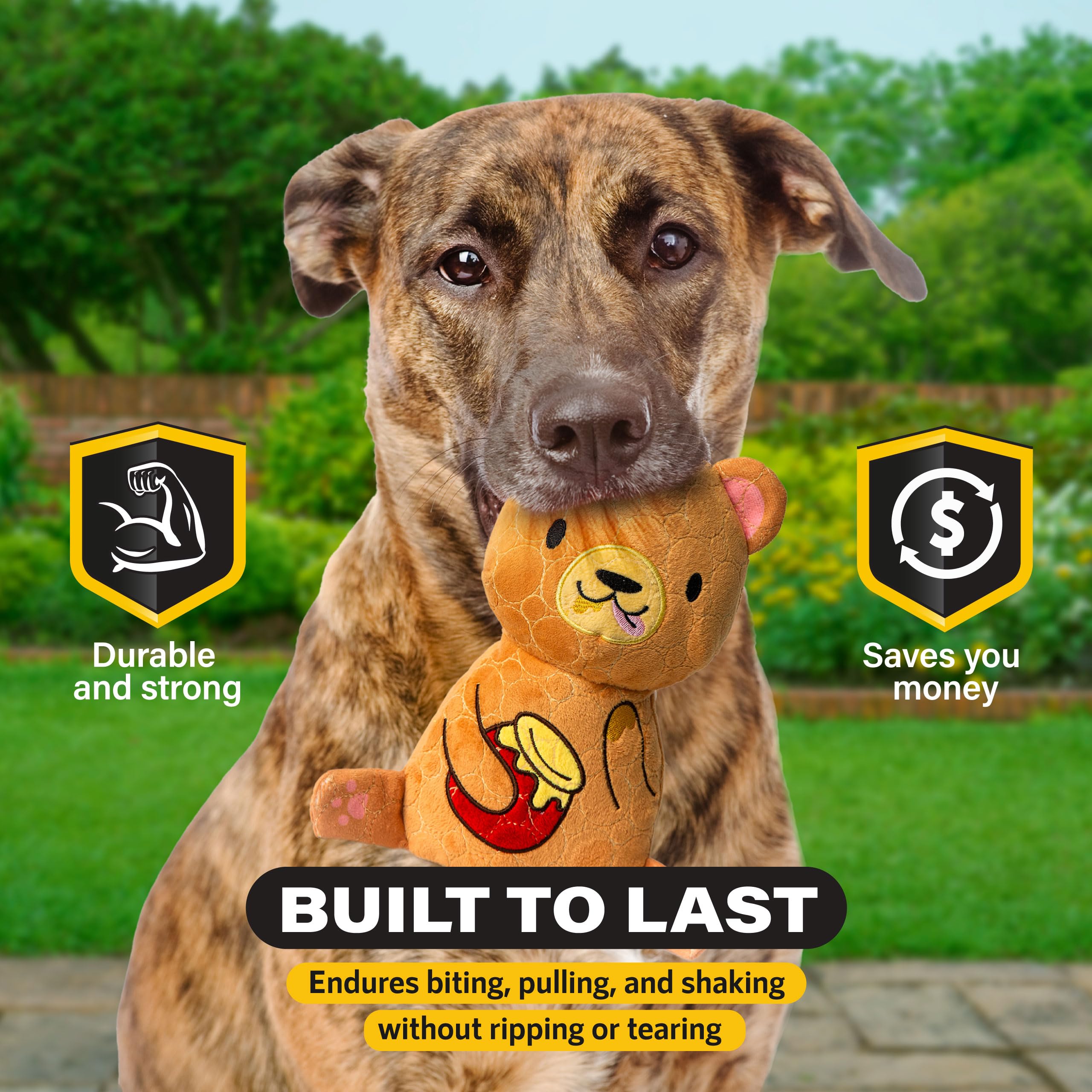 Bite Force Wildlife Tough Plush Toy for Dogs, Built with Kevlar, Multi-Layered with Reinforced Seams - Image 2