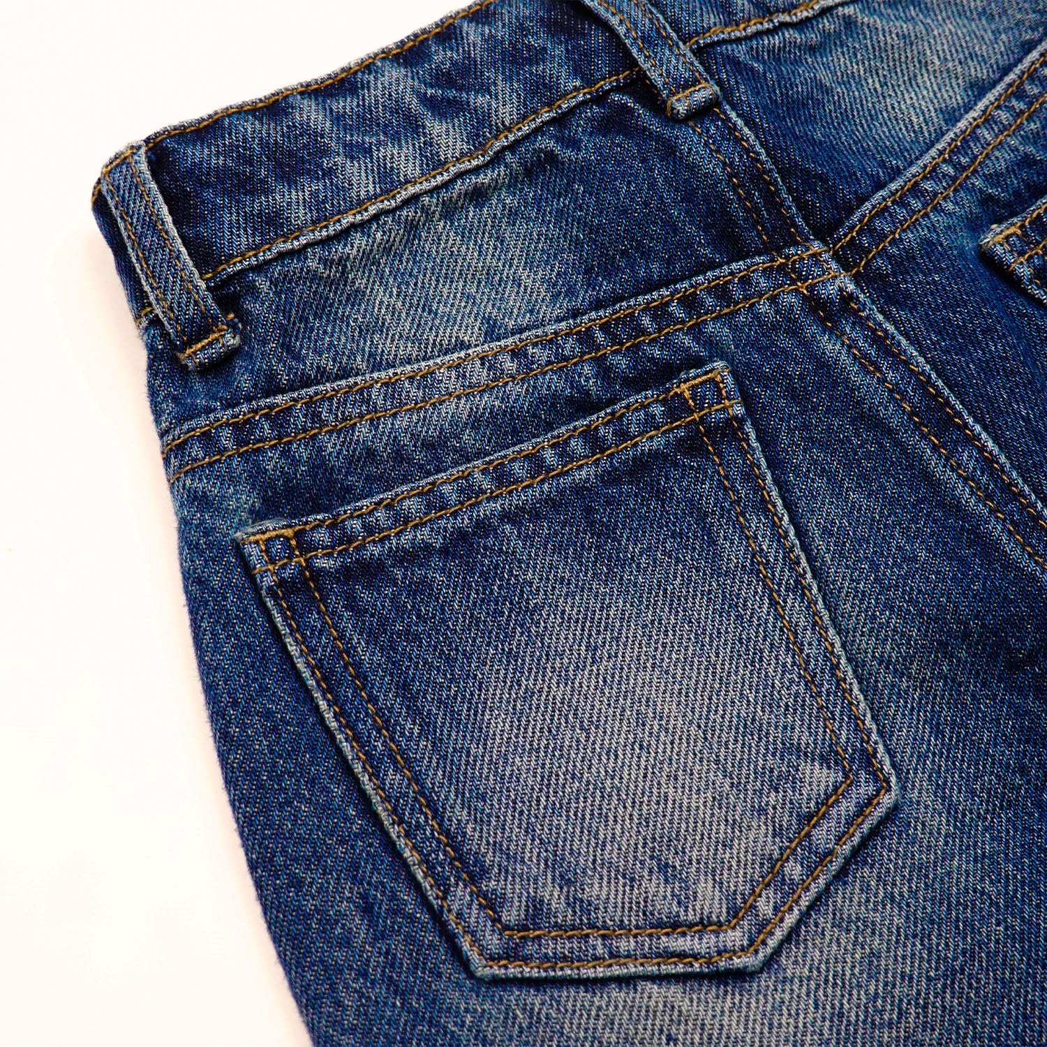KIDSCOOL SPACE Jeans para niñas Grandes, Pantalones de Jean Palazzo de Pierna Ancha, Gama Amplia de Tallas 12M-14T