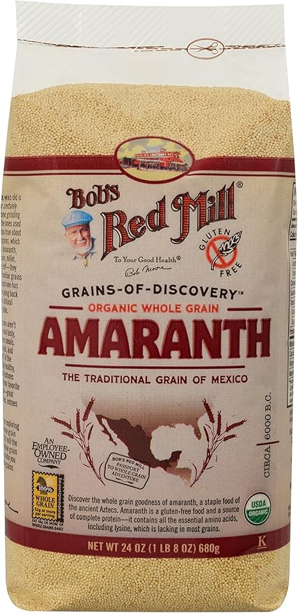 Bob's Red Mill Organic Whole Grain Amaranth, 24 Oz (4 Pack) miniatura 2