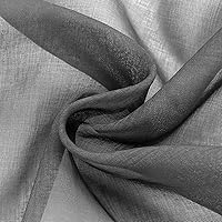 Vista 8 de BGment Cortinas traslúcidas de lino sintético degradado para ventana de sala de estar, paneles de cortina semitransparentes con ojales, gradiente