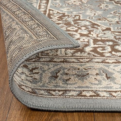 Miniatura 208 de Superior Alfombra de interior, respaldo de yute, alfombras para comedor, cocina, suelos de dormitorio, decoración tradicional del suelo, alfombra