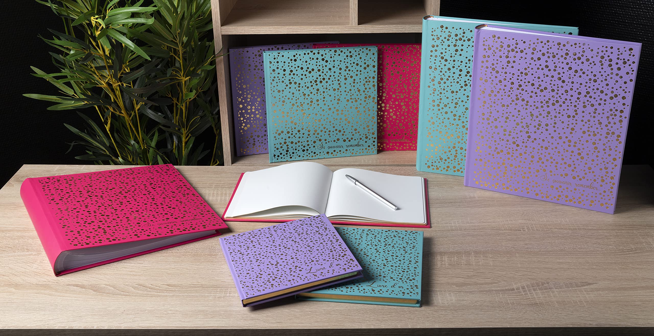 EXACOMPTA - Ref.-nr. 387E - 1 guestbook Trend Plum