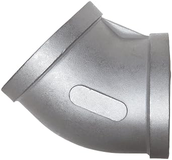 Stainless Steel 304 Cast Pipe Fitting, 45 Degree Elbow, Socket Weld, MSS SP-114, 2 Female