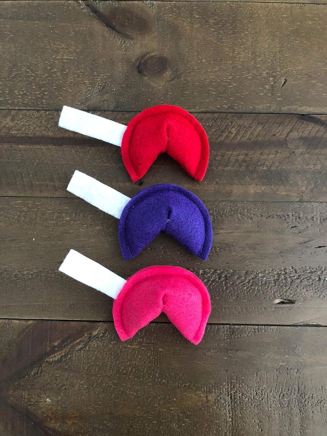 Fortune Cookie Cat Toy with Organic Catnip - 3 Pack - Pink Red and Purple