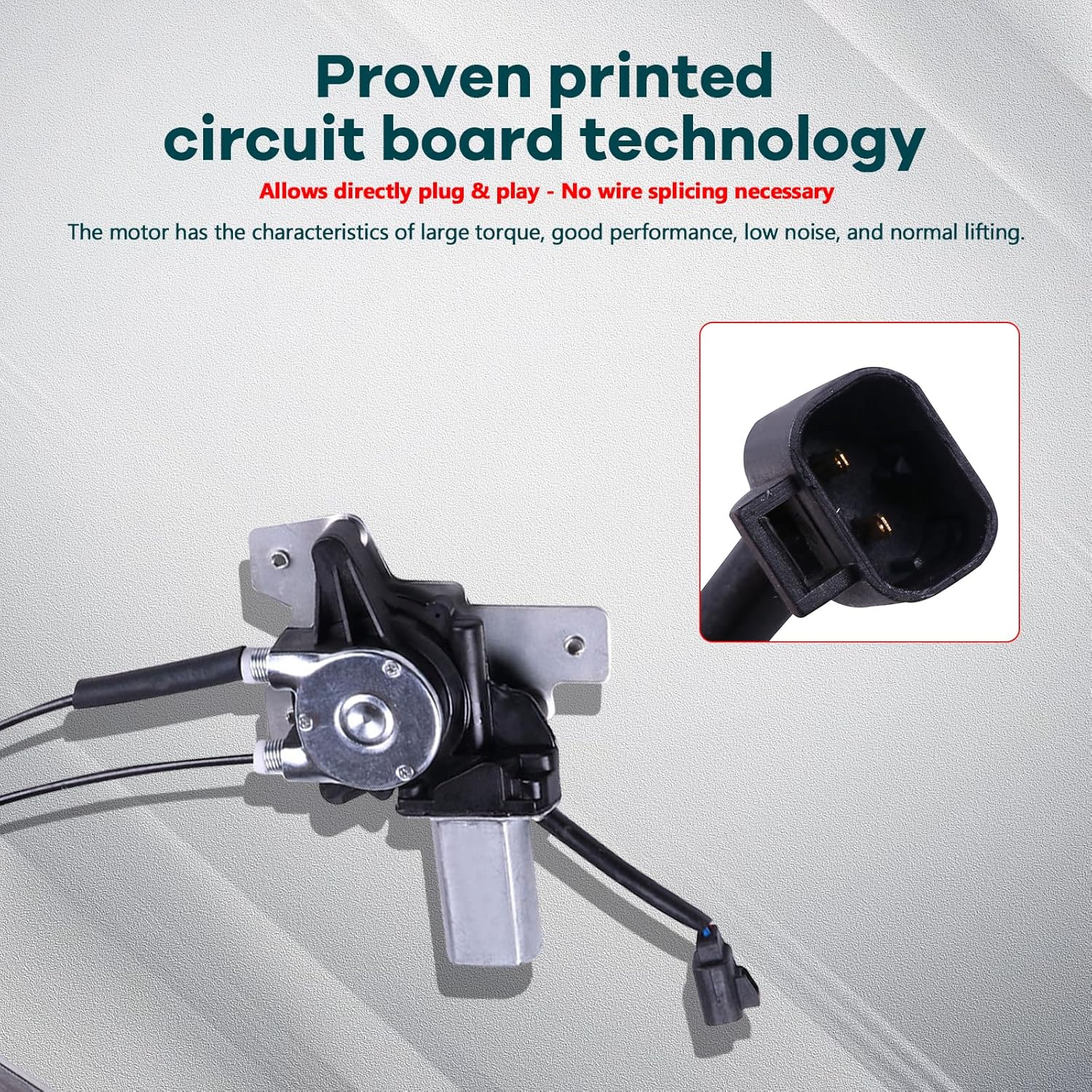 FINDAUTO Power Window Regulator Rear Right Passenger Side fit for 1997-2003 for Pontiac Grand Prix 741-837 Window Regulator and Motor Assembly with Motor