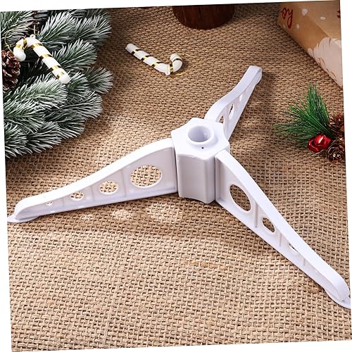 Miniatura 8 de Soporte para árbol de Navidad: patas de árbol de Navidad de plástico blanco, base de árbol de Navidad para árboles artificiales, soporte para árbol