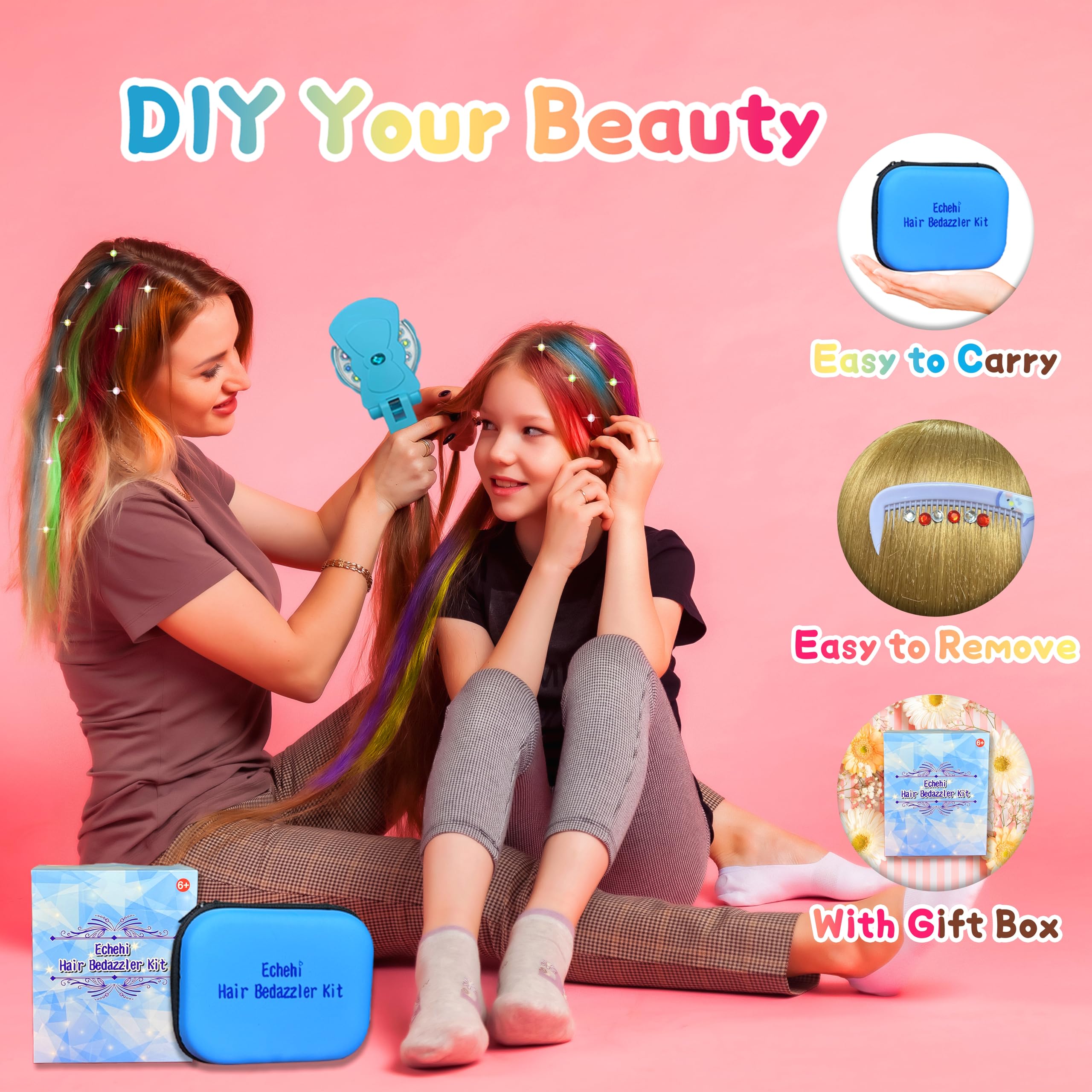 6 Pinzas Para El Pelo Con Cristales Brillantes, Para Mujeres Y Niñas