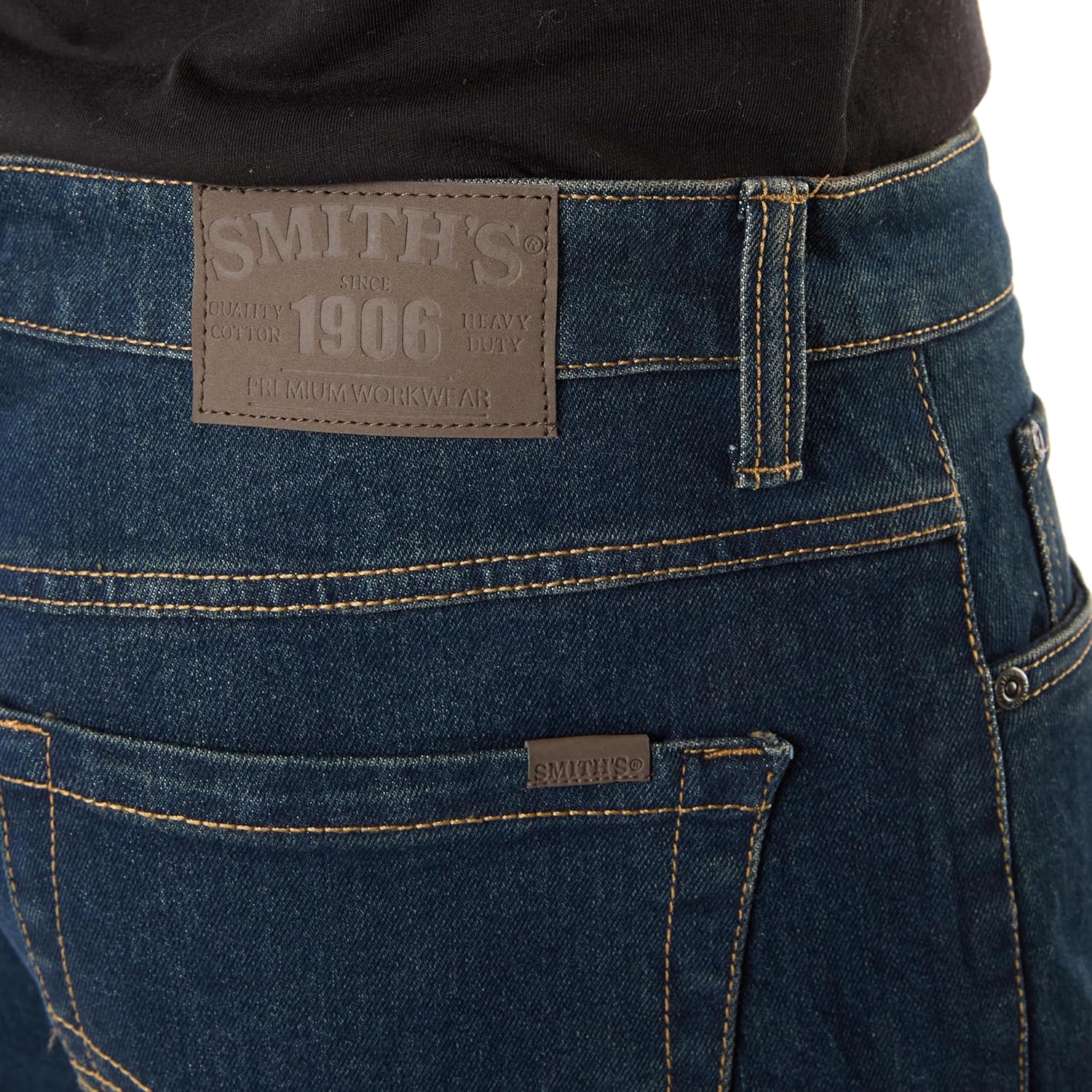 Smith's Workwear Mens Big Men's Stretch 5-Pocket Work Jean - Image 5