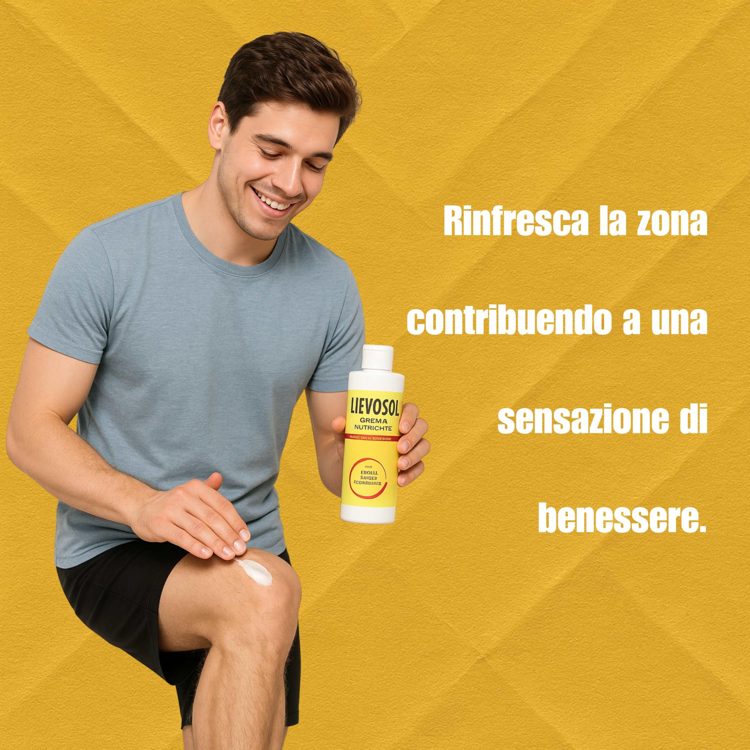 Lievosol – Crema Antidolorifica Naturale Extra Forte con Arnica e Artiglio del Diavolo – Sollievo per Dolori Muscolari, Articolari, Cervicale e Schiena – Texture Leggera – 200ml
