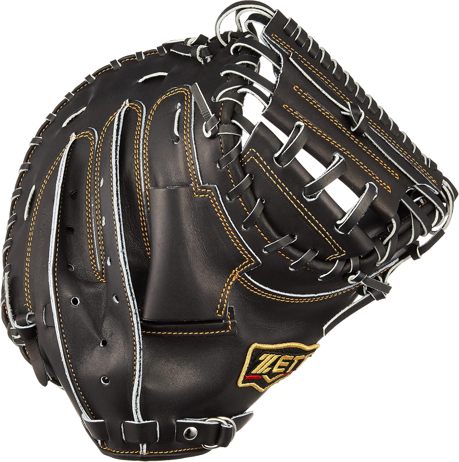 ZETT BPROCM520P Hard Baseball Catcher's Mitt, Pro Status, Right Throw