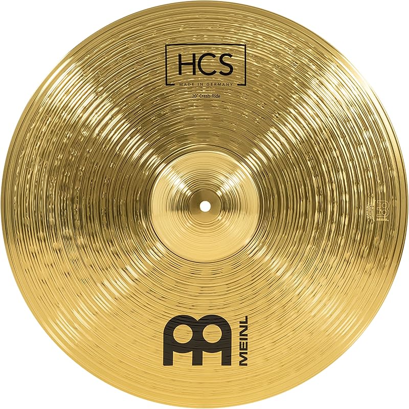 Meinl Cymbals Crash-Ride Cymbal for Drums, 20" HCS — MADE IN GERMANY | Durable Brass Alloy, Bright & Musical Sound, Beginner Friendly — Made by the Same Team as Meinl's Pro Cymbals