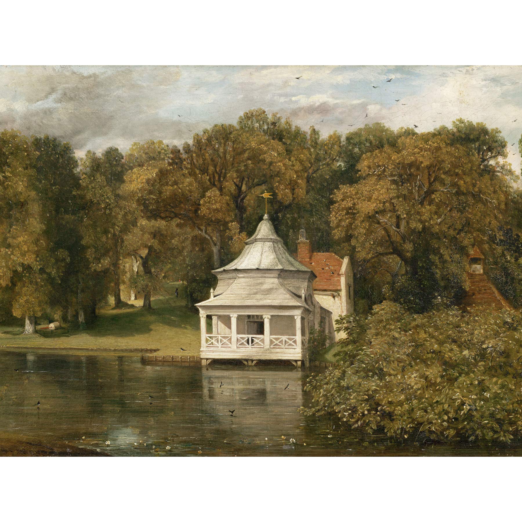 John Constable The Quarters Behind Alresford Hall Extra Large Art Print Wall Mural Poster Premium XL