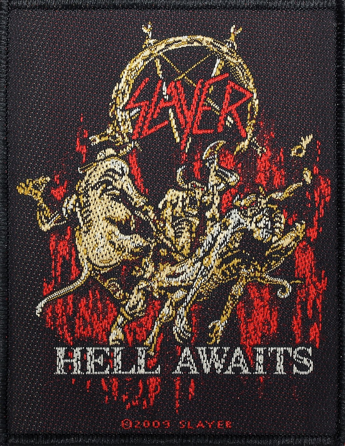 Slayer - Hell Awaits - Patch Tissé - Neuf - SP2417 • EUR 8,75