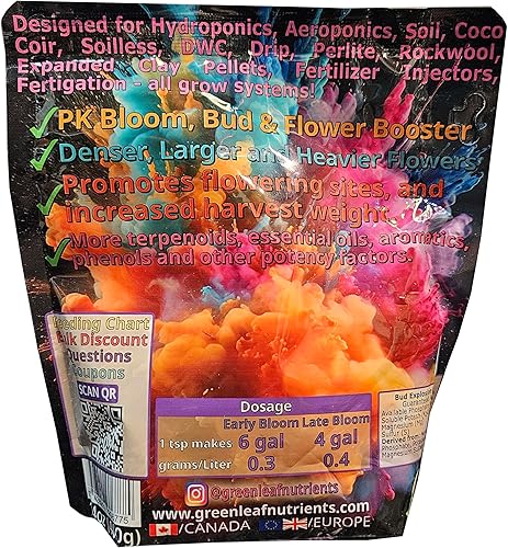 Miniatura 2 de Bud Explosion PK Bloom Budding - Potenciador de floración para suelo e hidroponía, hace 2000 galones