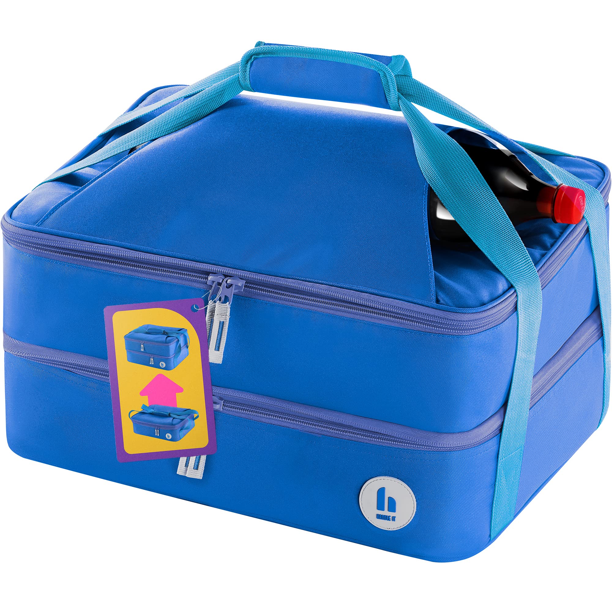 HANDLE IT Casserole Carriers for Hot or Cold Food Expandable