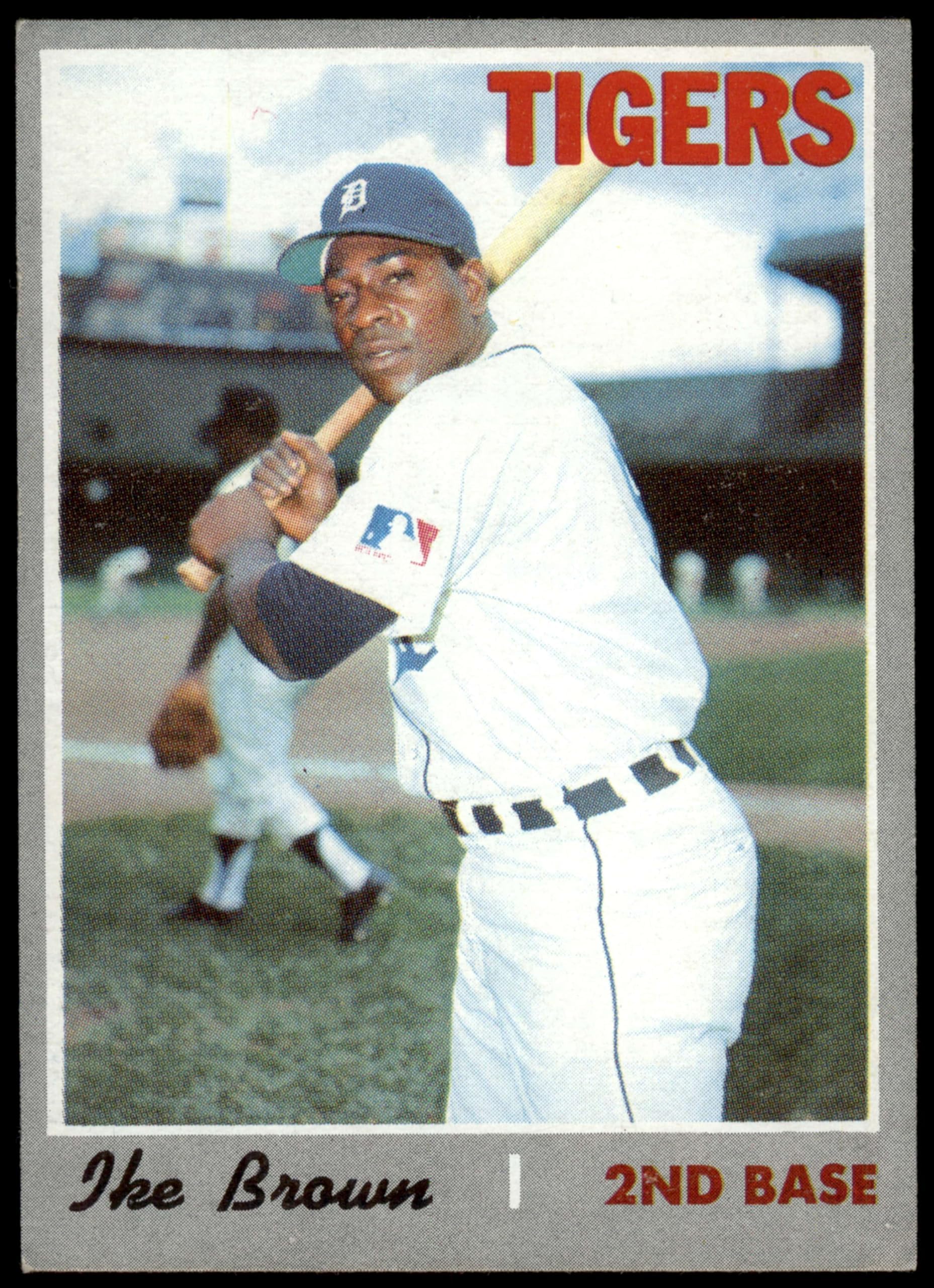 1970 Topps #152 Ike Brown Detroit Tigers (Baseball Card) EX Tigers