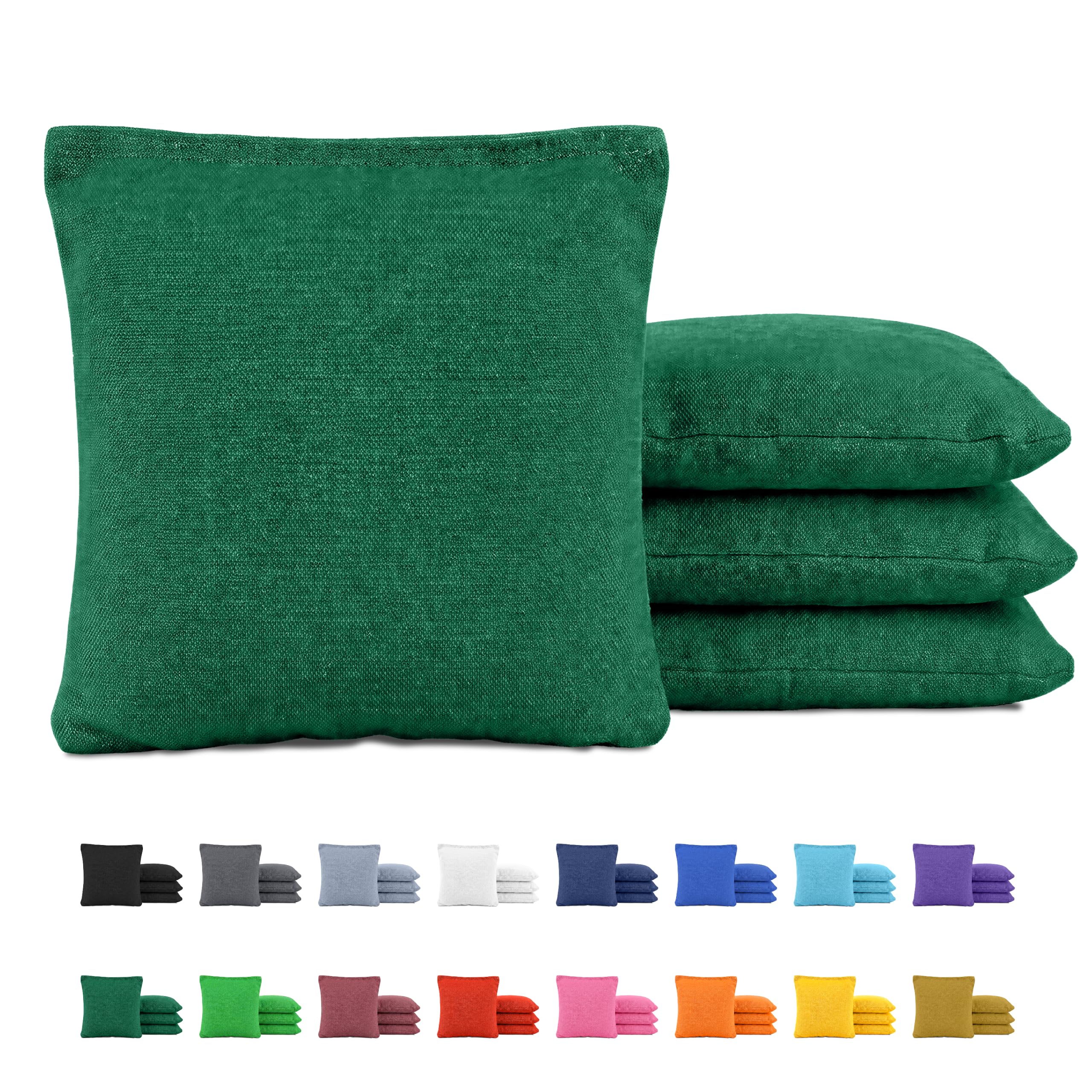GoSports Classic Cornhole Bean Bags Set of 4-16 Colors Available - Regulation All Weather, Mix and Match
