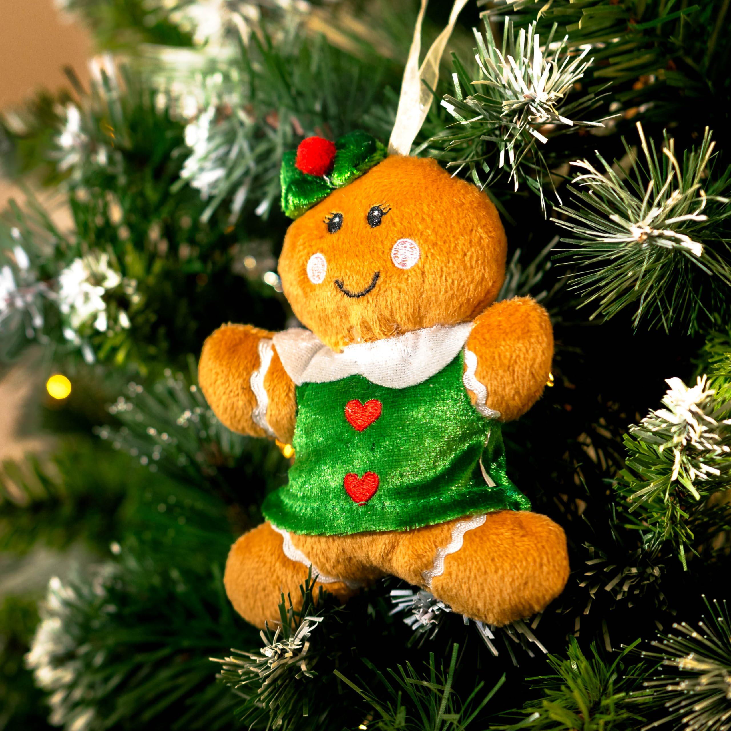 Marco Paul Christmas Decorations Christmas Tree Decoration Xmas Decorations Christmas Ornaments Christmas Baubles Hanging Ornaments for Xmas Hanging Decorations Holiday (Gingerbread Girl)